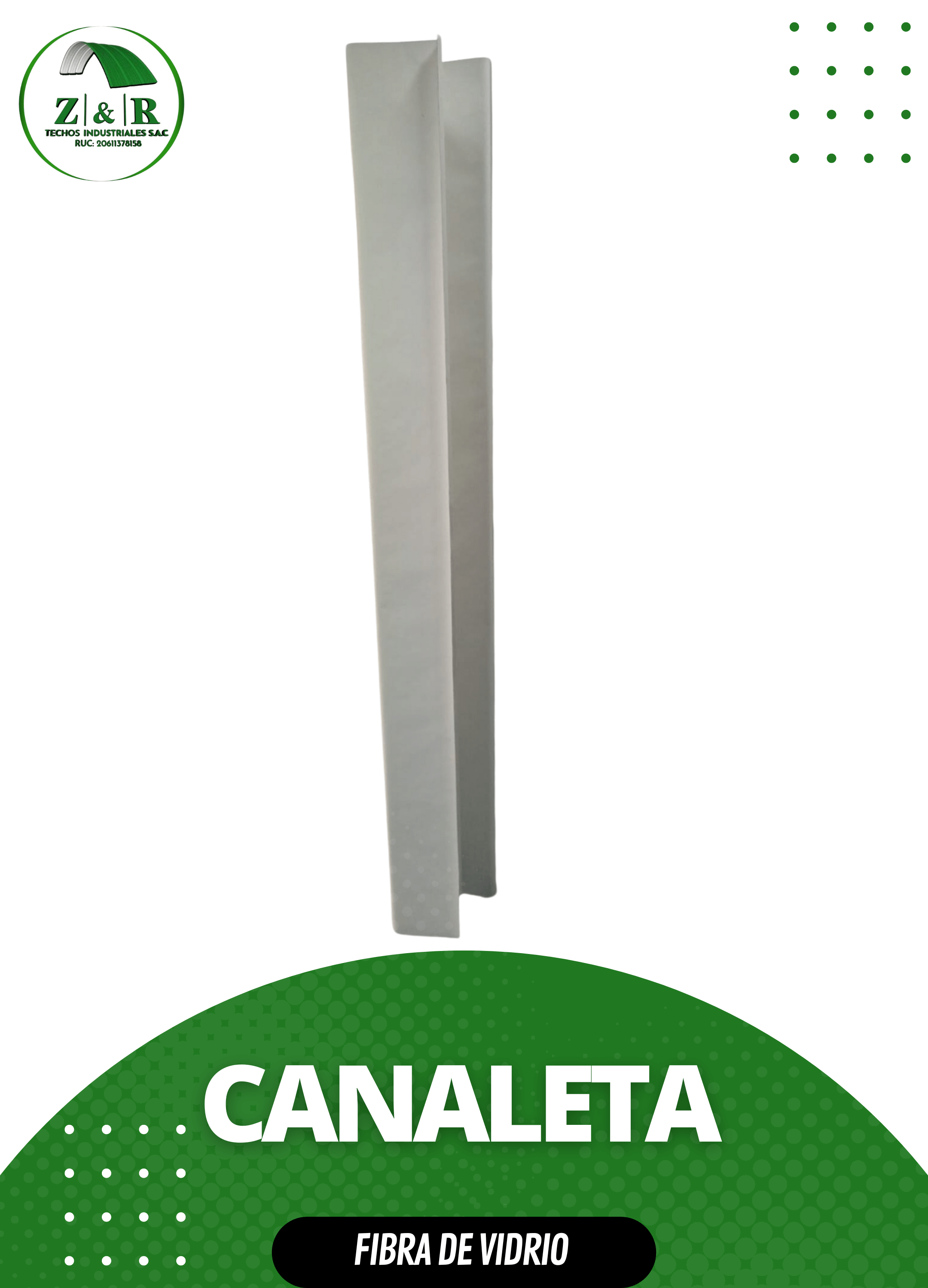 canaletas de fibra de vidrio